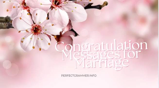 Congratulation Messages for Marriage